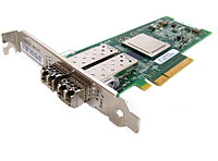 Қос портты оптикалық желілік карта Qlogic 8Gbit Dual Port FC HBA, x8 PCie, LC multi-mode optic, Retail