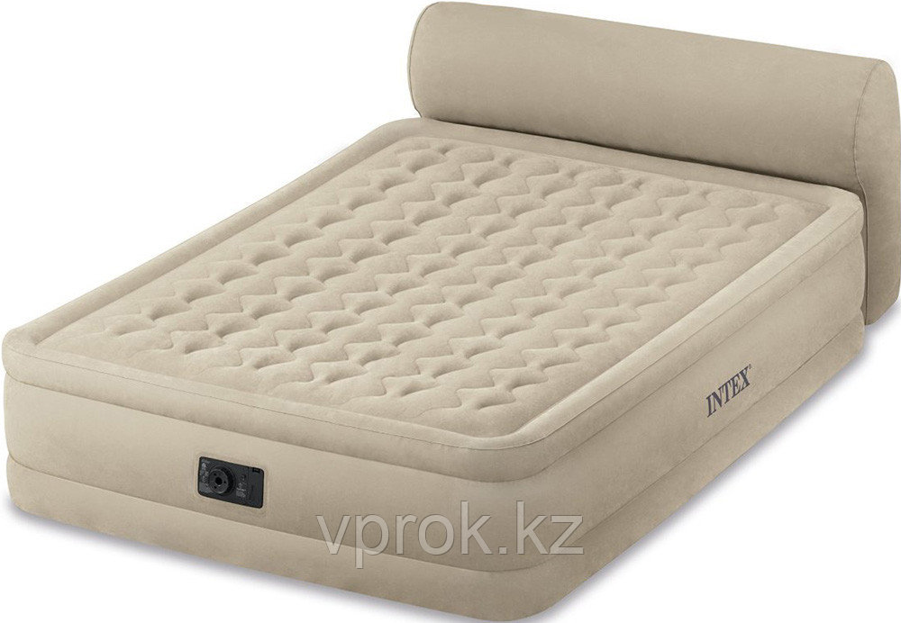 Кровать надувная Intex  152х229х79 см, max 273 кг Intex 64460,  поверхность флок, встроенный насос