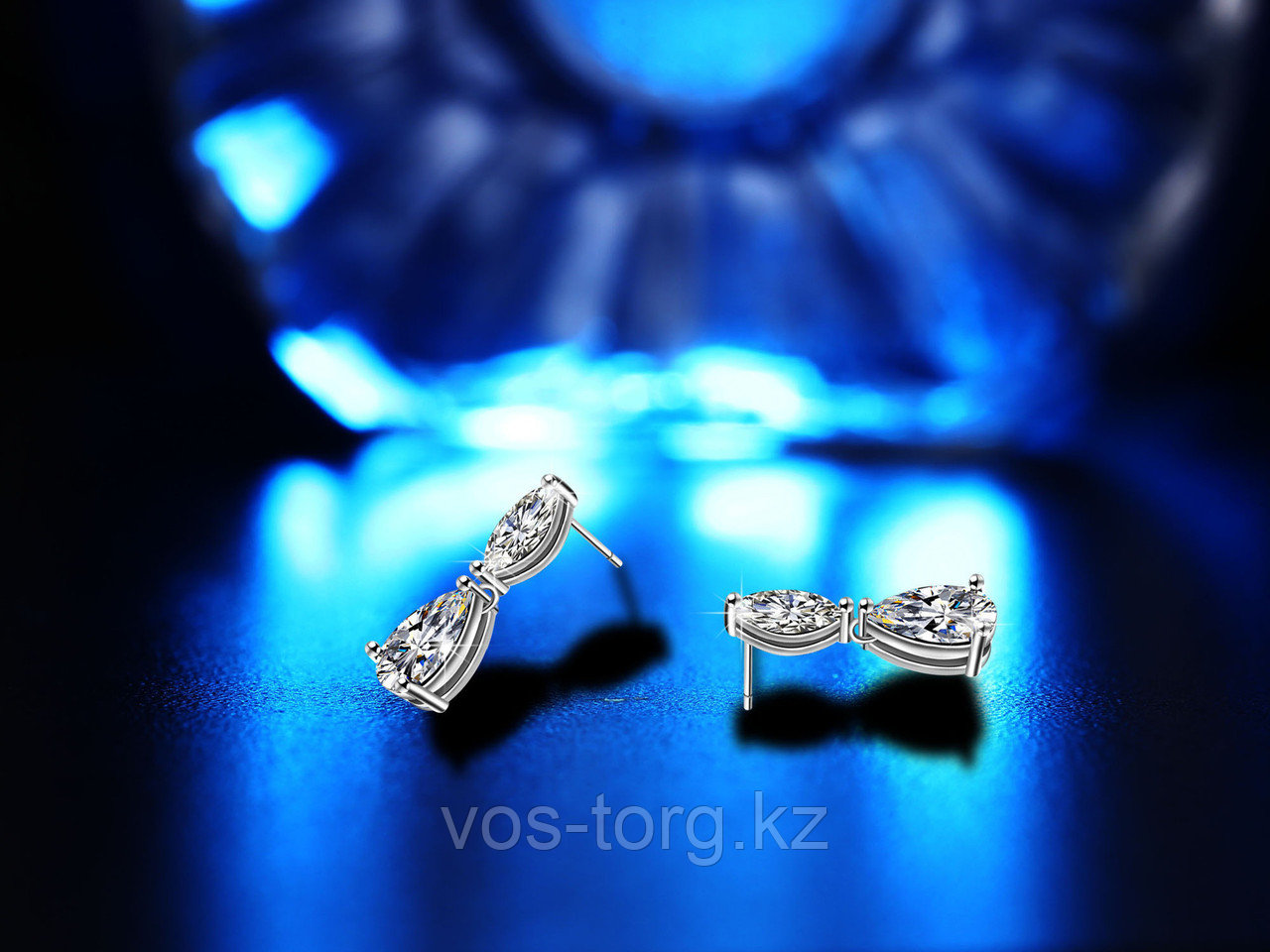 Серьги с кристаллами "Diana" - фото 8 - id-p46363668