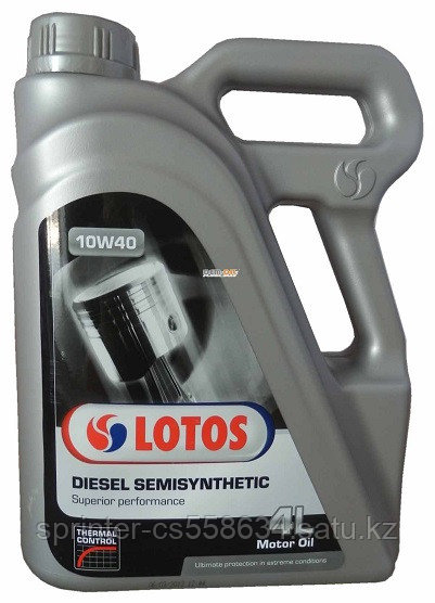 Моторное масло LOTOS SEMISYNTETIC DIESEL THERMAL CONTROL 10w40 4 литра