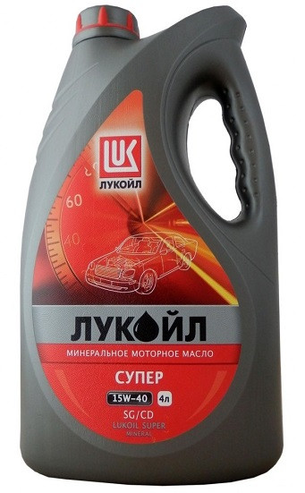 Моторное масло ЛУКОЙЛ СУПЕР 15w40 4 литр