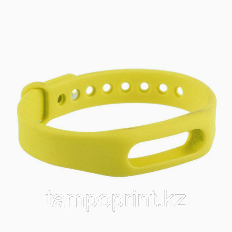 Ремешок силиконовый для фитнес-браслета Xiaomi Mi Band 1s Pulse желтый