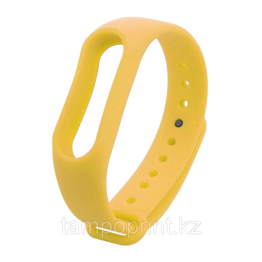 Ремешок силиконовый для фитнес-браслета Xiaomi MI Band 2 желтый