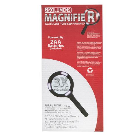 Лупа ручная с LED подсветкой MAGNIFIER 3Х - фото 1 - id-p46403103