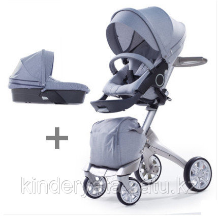 Детская коляска Dsland 2 в 1 V6 Grey Jeans
