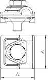 Соединитель Vario для быстрого монтажа круглых проводников диаметром 8-10 мм, оцинкованный 249 8-10 ST, фото 2