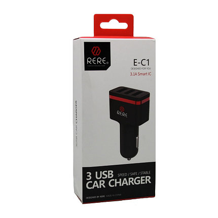 Автомобильное зарядное устройство Rere E-C1 3A Micro USB, фото 2
