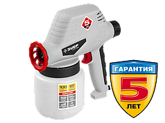 Краскопульт (краскораспылитель) электрический, ЗУБР КПЭ-100, 0.8 л, краскоперенос 0-300мл/мин, 60DIN