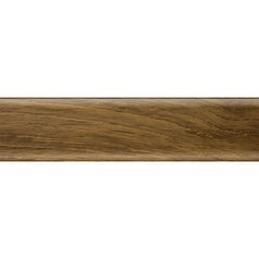 Плинтус с мягким краем Salag NGF010 Орех 2500*56 мм