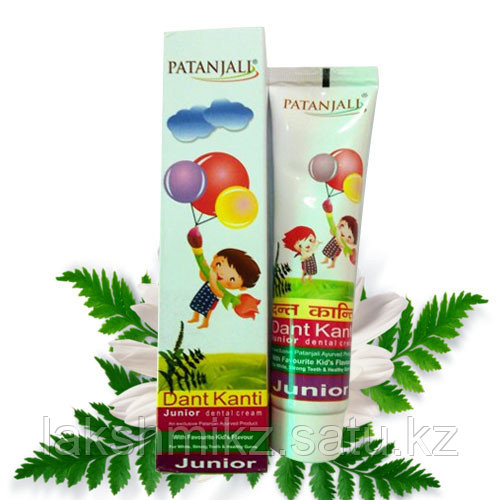 Детская зубная паста, Dant Kanti Junior Dental Cream, Patanjali