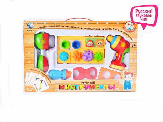 1TOY В72473 НАБОР ИНСТРУМЕНТОВ, ЗВУК, 47Х30Х8СМ