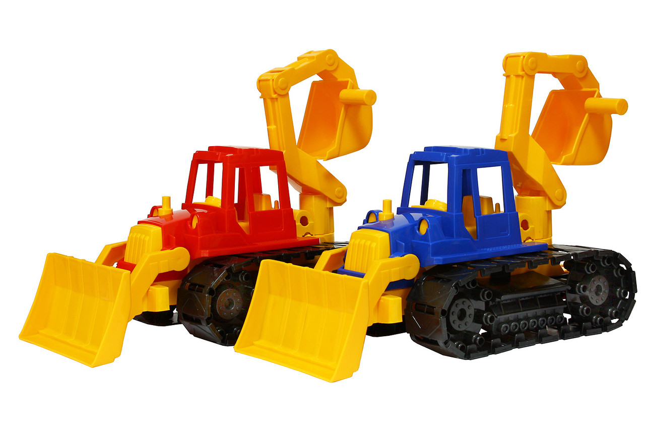 Нордпласт Трактор "Байкал" с грейдером и ковшом, фото 1