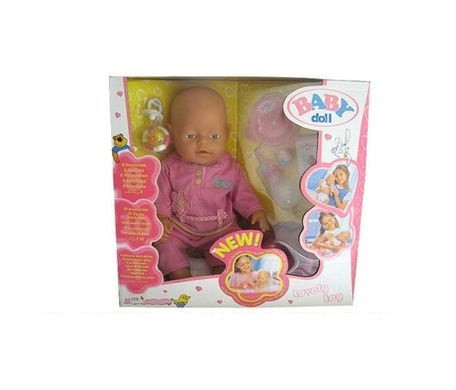 B1406473 ФУНКЦИОНАЛЬНЫЙ ПУПС BABY DOLL (ПЬЕТ, ПИСАЕТ, СОСЕТ СОСКУ) С АКС.