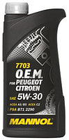 Моторное масло MANNOL O.E.M. for Peugeot Citroen 5w30 1 литр