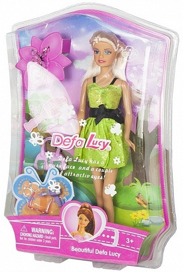 8079 DEFA LUCY КУКЛА LUCY (29СМ) В ВЕСЕННЕМ ПЛАТЬЕ С АКСЕССУАРАМИ, В АСС. 3 ВИДА