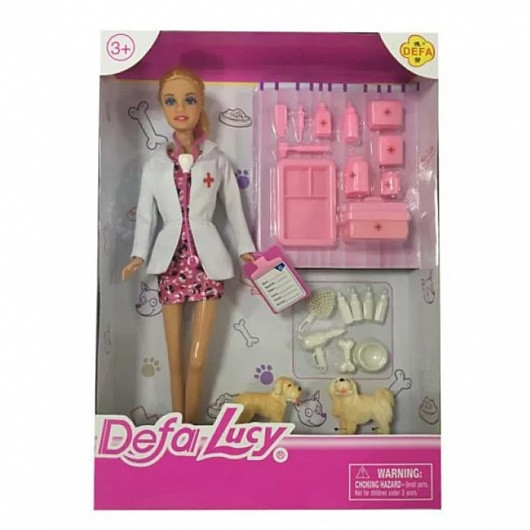 8346A DEFA LUCY КУКЛА ЛЮСИ (29СМ), СЕРИЯ "ДОКТОР", МНОЖЕСТВО АКСЕССУАРОВ