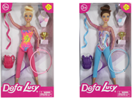 8352 DEFA LUCY КУКЛА ЛЮСИ (29СМ) ГИМНАСТКА, ТЕМАТИЧЕСКИЕ АКСЕССУАРЫ, В АСС. 2 ВИДА