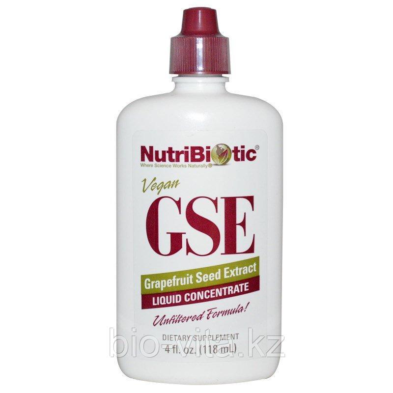 GSE экстракт грейпфрутовой косточки, жидкий концентрат, (118 мл) NutriBiotic