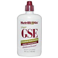 NutriBiotic, GSE экстракт грейпфрутовой косточки, жидкий концентрат, (118 мл) Растительный антибиотик.