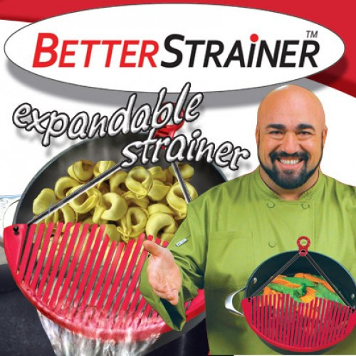 Универсальный дуршлаг-накладка для слива воды Better Strainer.