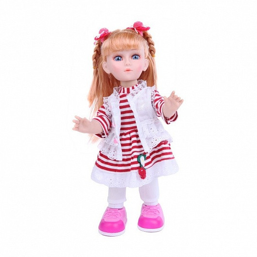 DOLLYTOY DOL0602-002 ИНТЕРАКТИВНЫЙ ПУПС "МАЛЫШКА АНЮТКА" (40 СМ, ВЕДЁТ ДИАЛОГ, ПОЁТ, РАССК. СКАЗКИ,