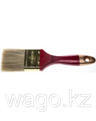 КИСТЬ ПЛОСКАЯ МАЛЯРНАЯ STAYER 0104-063, UNIVERSAL-PROFI, СВЕТЛАЯ НАТУРАЛЬНАЯ ЩЕТИНА, ДЕРЕВЯННАЯ РУЧКА, 63 ММ, фото 2