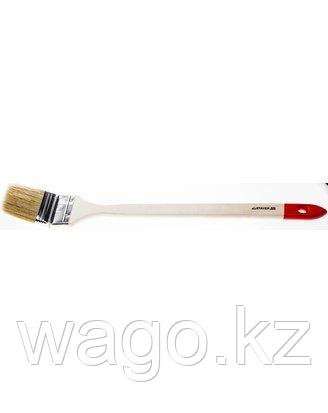 КИСТЬ РАДИАТОРНАЯ МАЛЯРНАЯ STAYER 0111-75 EURO, СВЕТЛАЯ НАТУРАЛЬНАЯ ЩЕТИНА, ДЕРЕВЯННАЯ РУЧКА, 75 ММ, фото 2
