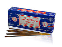 Благовония натуральные, заводские, Наг Чампа, Сатья Саи Баба, NAG CHAMPA, 100 гр