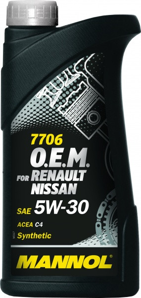 Моторное масло MANNOL O.E.M. for Renault Nissan C4 5w30 1 литр