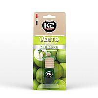 Ароматизатор K2 "VENTO" флакон с деревянной крышкой зеленое яблоко