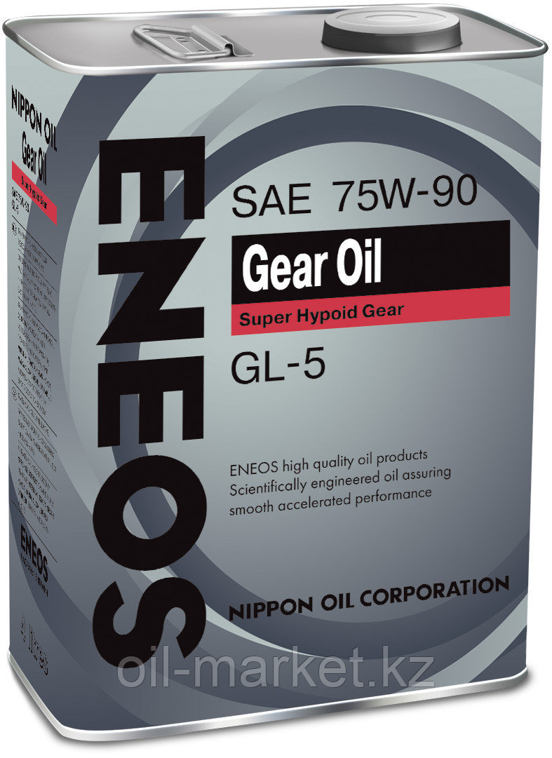 ENEOS Трансмиссионное масло GEAR OIL GL-5 75W90 4 л - фото 1 - id-p43181835