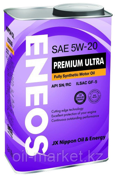 ENEOS Моторное масло PREMIUM ULTRA 5w-20 Synthetic (100%) 4 л - фото 1 - id-p43260095