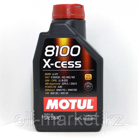Моторное масло MOTUL 8100 X-cess 5W-40 1л, фото 2