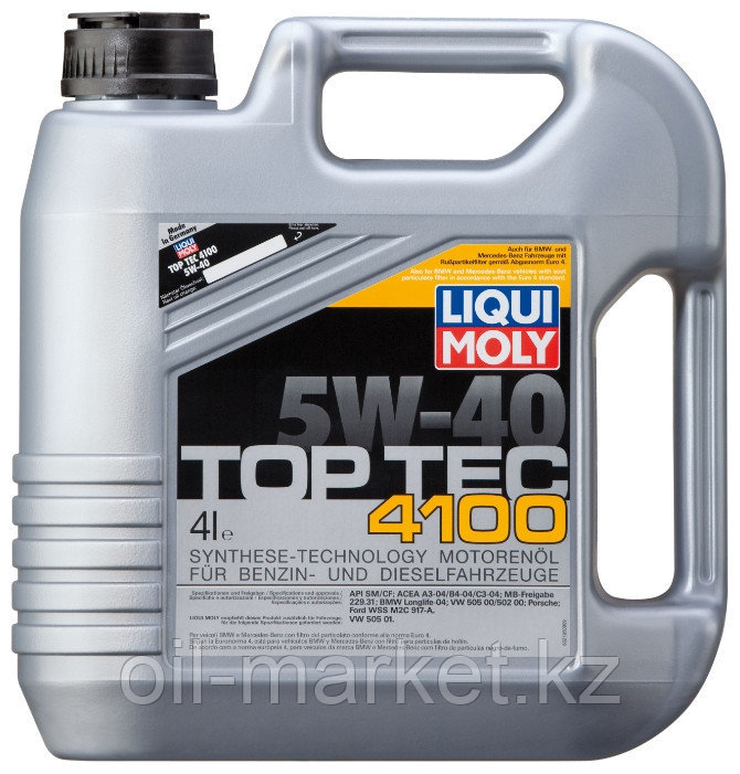 LIQUI MOLY Моторное масло TOP TEC 4100 5W40 4л - фото 1 - id-p43420308