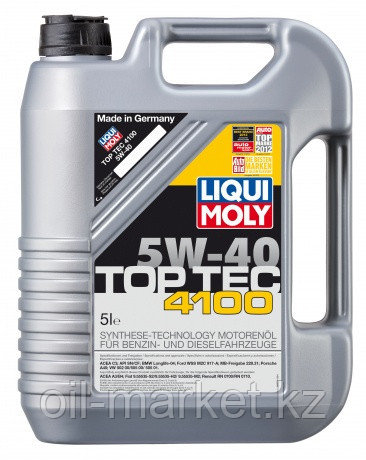 Моторное масло LIQUI MOLY ТОР ТЕС 4100 5W40 5л - фото 1 - id-p43420309