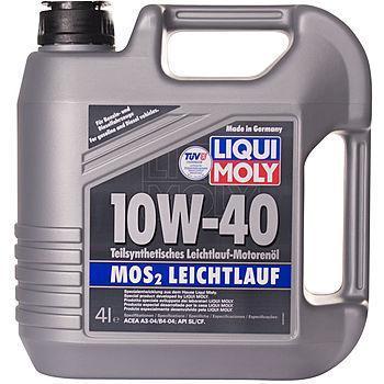 Моторное масло LIQUI MOLY MOS2-LEICHTLAUF 10W40 4л, фото 2