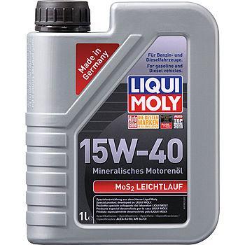 Моторное масло LIQUI MOLY MOS2-LEICHTLAUF 15W40 1л