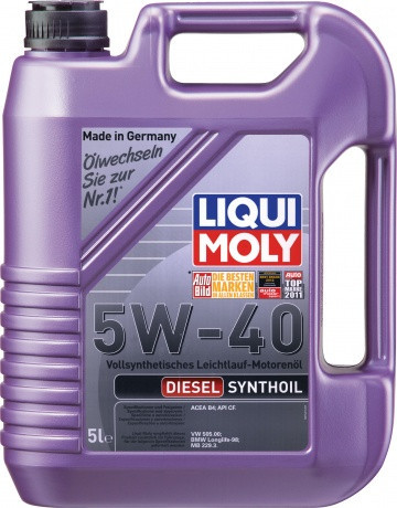 Моторное масло LIQUI MOLY DIESEL SYNTHOIL 5W-40 5л