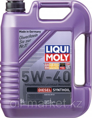 Моторное масло LIQUI MOLY DIESEL SYNTHOIL 5W-40 5л, фото 2