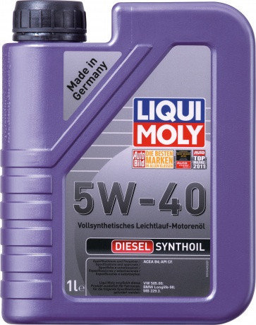 Моторное масло LIQUI MOLY DIESEL SYNTHOIL 5W-40 1л, фото 2