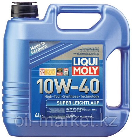 Моторное масло LIQUI MOLY SUPER LEICHTLAUF 10W40 4L, фото 2