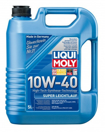 Моторное масло LIQUI MOLY SUPER LEICHTLAUF 10W40 5L, фото 2