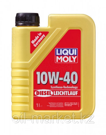Моторное масло LIQUI MOLY DIESEL LEICHTLAUF 10W-40 1л, фото 2