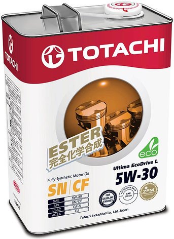 Моторное масло TOTACHI Ultima EcoDrive L  Fully Synthetic SN/CF 5W-30  4L, фото 2