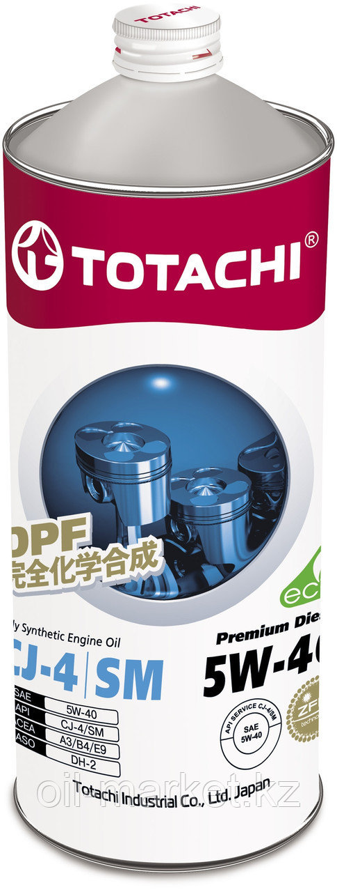 Моторное масло TOTACHI Premium Diesel Fully Synthetic CJ-4/SM 5W-40  1L