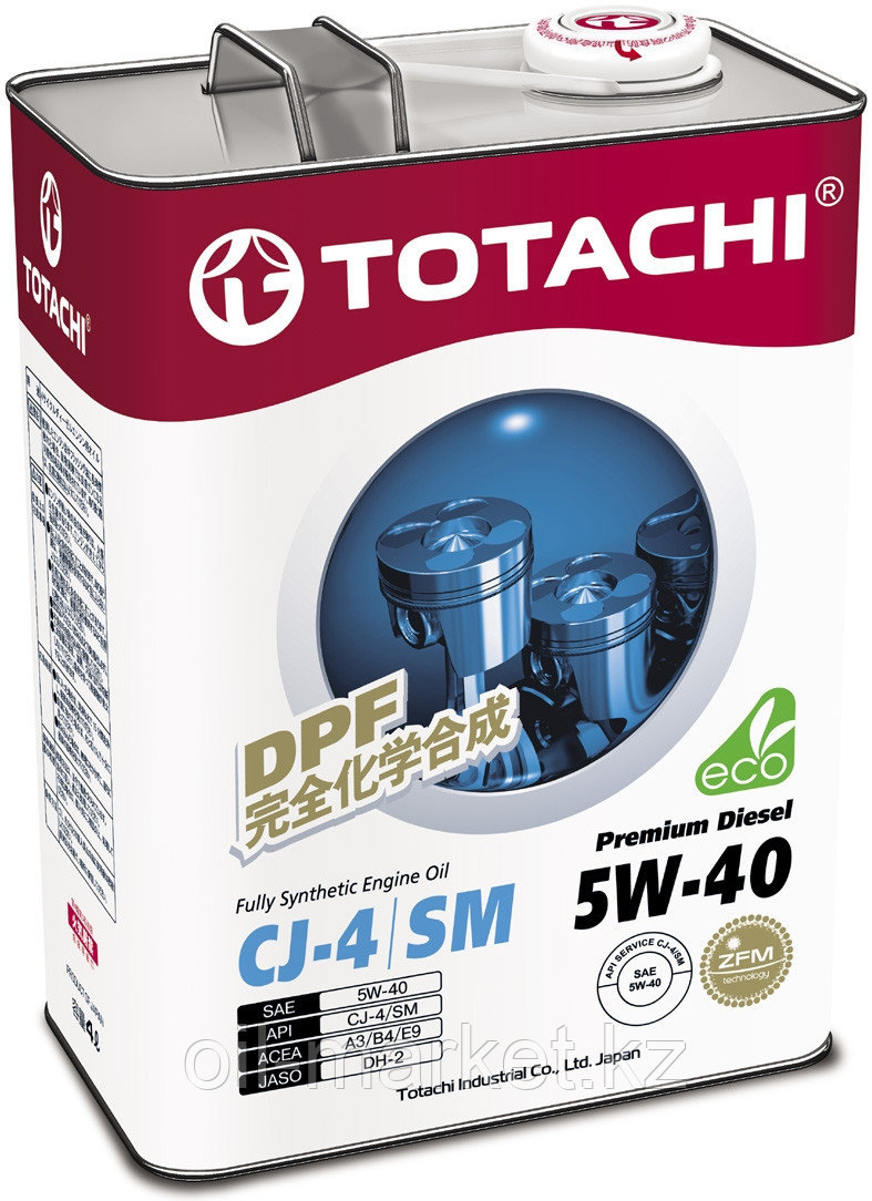 TOTACHI Моторное масло Premium Diesel Fully Synthetic CJ-4/SM 5W-40  4L