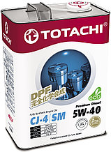 Моторное масло TOTACHI Premium Diesel Fully Synthetic CJ-4/SM 5W-40  4L