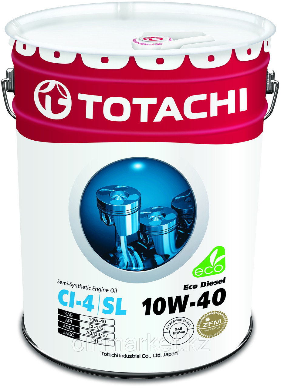 Моторное масло TOTACHI Eco Diesel Semi-Synthetic CI-4/CH-4/SL 10W-40 20L