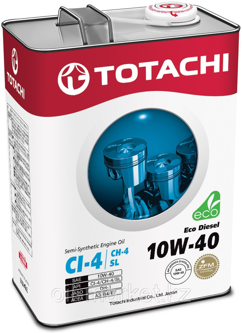 Моторное масло TOTACHI Eco Diesel Semi-Synthetic CI-4/CH-4/SL 10W-40 4L