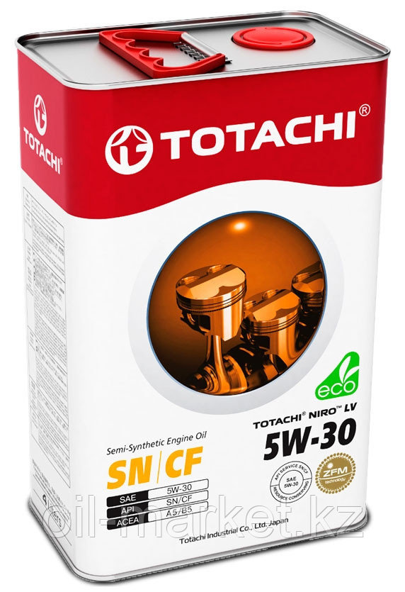 Моторное масло TOTACHI NIRO LV Semi-Synthetic SN/CF A5/B5 5W-30 4L - фото 1 - id-p43420445